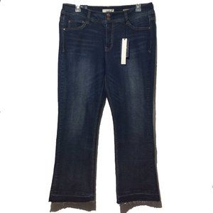 Angels Jeans Curvy Bootcut raw hem INSEAM 31